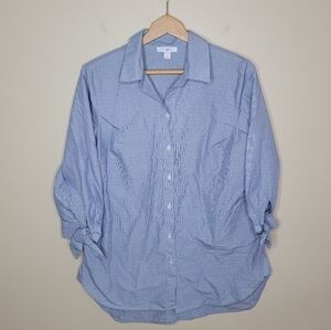 Roz & Ali | Striped & Polka Dot Button Down Shirt